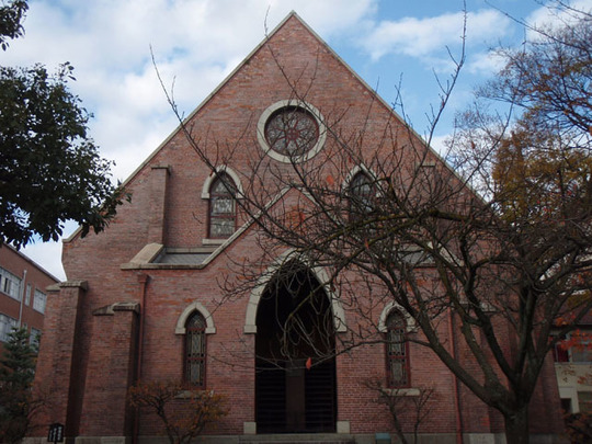 同志社大学 礼拝堂 近代建築を訪ねて 近代建築 近代化遺産 レトロな建物